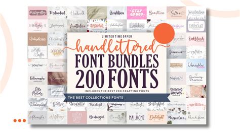 Download 528  The Hand-Lettered Font Bundle Images Commercial Use For Crafts