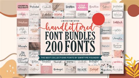 Download 528+ The Hand-Lettered Font Bundle Images Silhouette