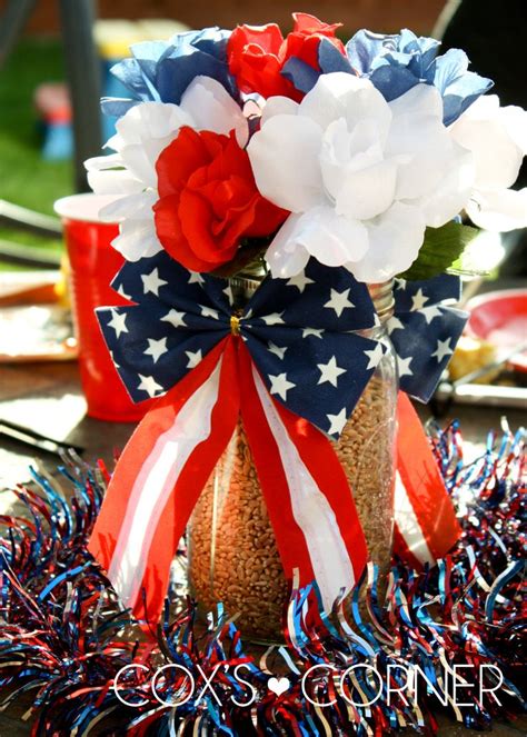 Cool 4th July Centerpieces In National Colors 12 in 2020 4th of july