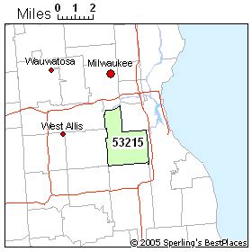 53215 Zip Code Map