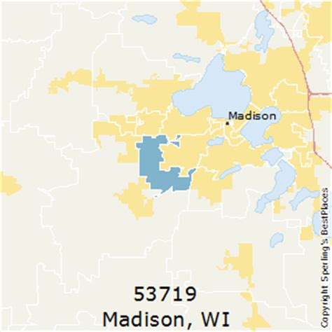 53719 Zip Code Map