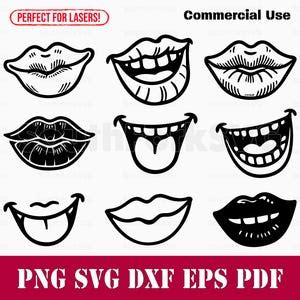 Download 54 Lips Bundle Commercial Use DXF Files