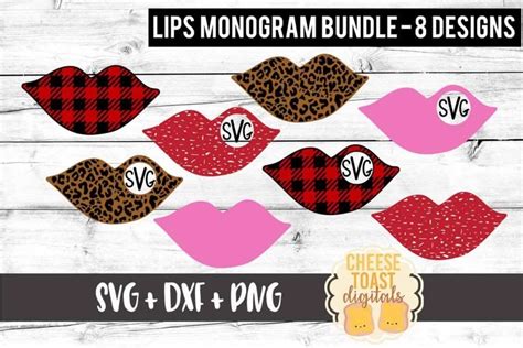 Download 54 Lips Bundle Creativefabrica DXF Files