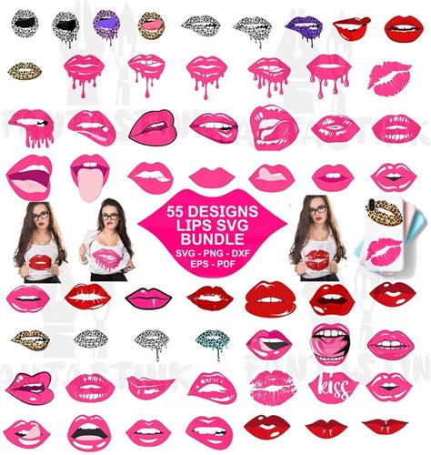 Download 54 Lips Bundle Cut Images