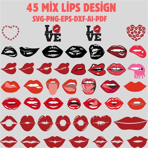 Download 54 Lips Bundle Easy Edite