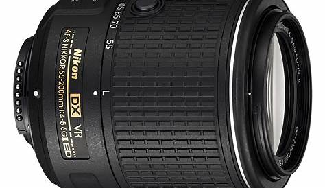 55 200mm Nikon Nikkor AFS F/45.6G IFED DX Lens Lenses