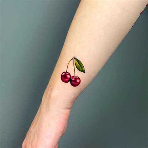 Famous 55 Cherry Tattoo Designs Their Hidden Meaning Free Tattoo 2023