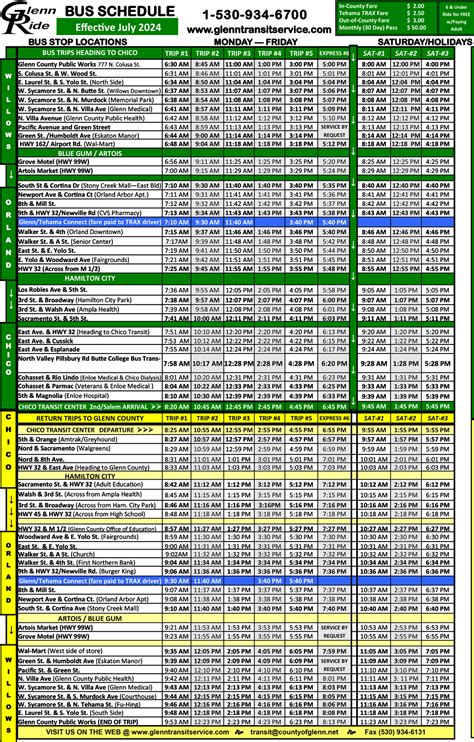 55 Ride On Bus Schedule Examples and Forms