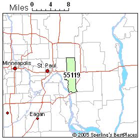 55119 Zip Code Map