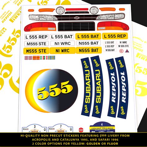 555 Car Stickers