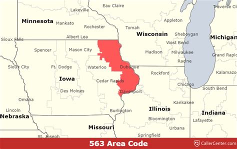 563 Area Code Time Zone Map