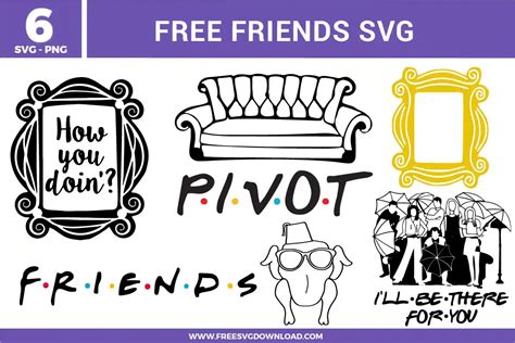 Download 585+ Friends Svg File Free SVG Crafts