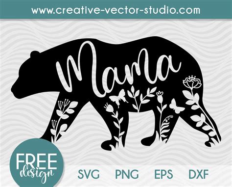 Download 588  Svg Files Mama Bear Svg Free DXF File Commercial Use Free PSD Mockups