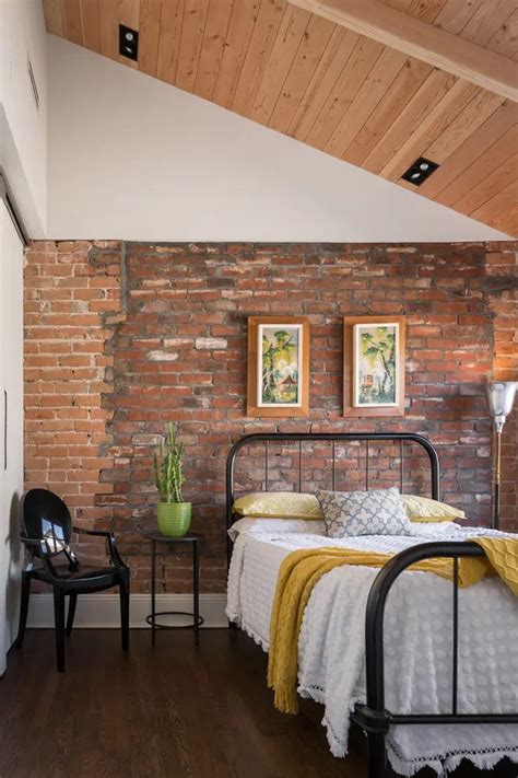 Exposed brick wall interior design ideas