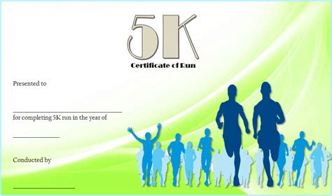 5K Certificate Of Completion Template Free 2 In 2020 in Best Finisher