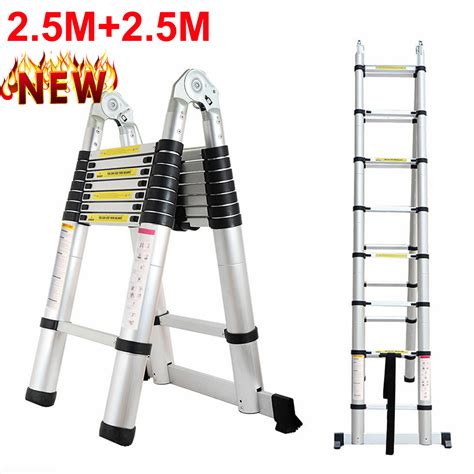 5m portable folding telescoping a frame ladder