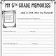 5th Grade Memory Book Printable