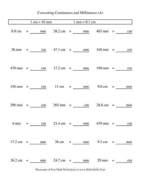 5Th Grade Conversion Worksheets – Free Printable Practice Sheets Pdf ...