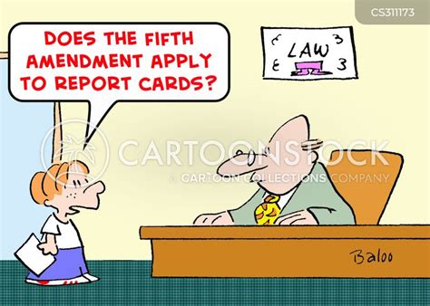 5th amendment cartoon image