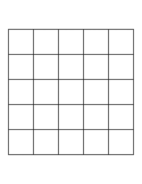 5x4 Grid Template