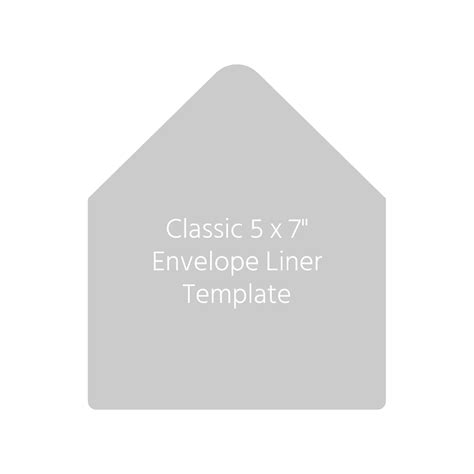 5x7 Envelope Liner Template