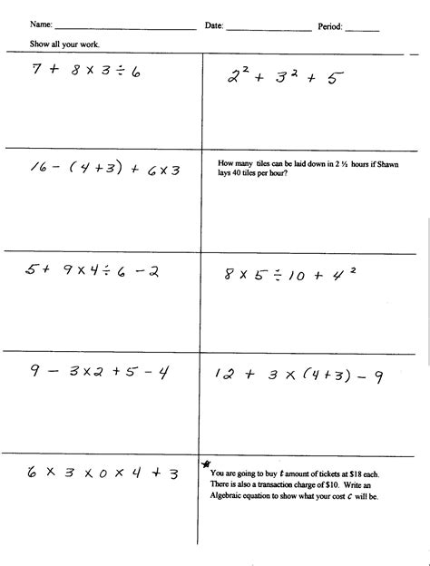 6 Hard 6Th Grade Math Worksheets
