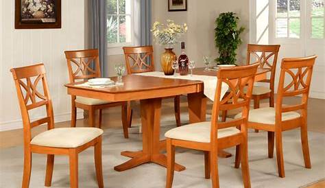 Set of 6 Dining Room Chairs Tropical Style Wood Chairs Waffle back