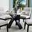 Mecor Dining Table Set with 6 Leather Chairs Kitchen Furniture Black 7