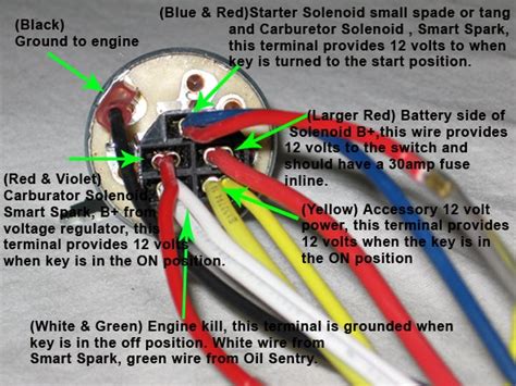 6 pin ignition switch wiring diagram