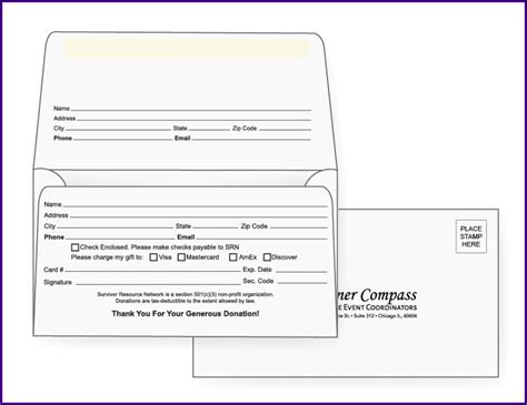 6 3 4 Remittance Envelope Template