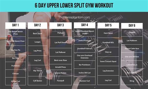 6 Day Upper Body Workout Routine