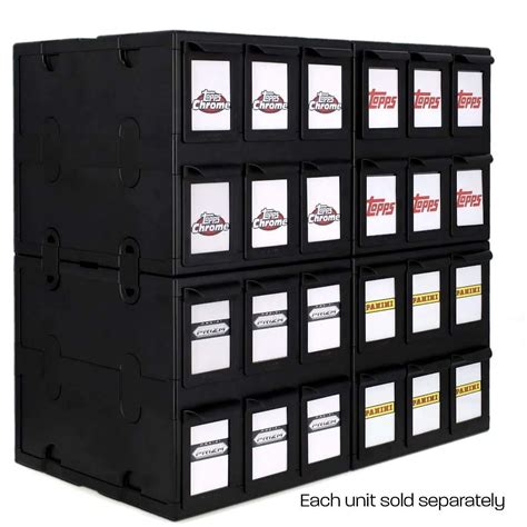6 Drawer Card Catalog - Black