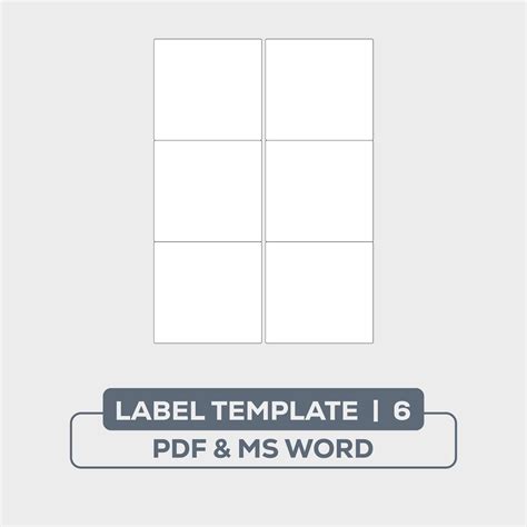 6 Labels Per Sheet Template Word