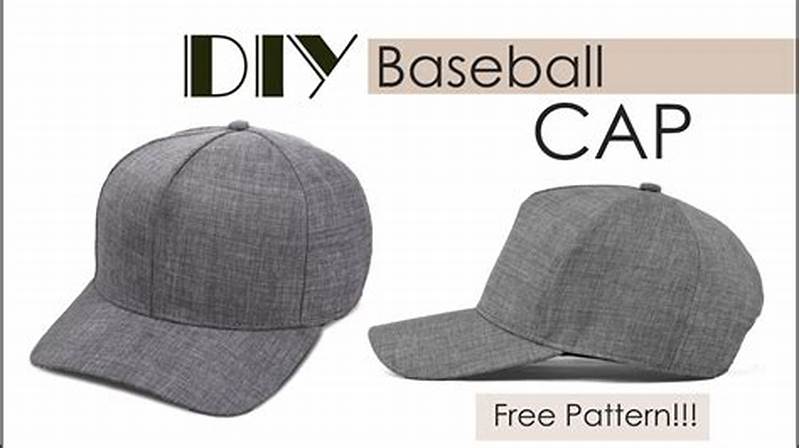 6 Panel Baseball Cap Pattern
