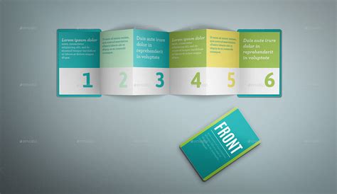 6 Panel reveal fold (With images) Brochure, Book cover