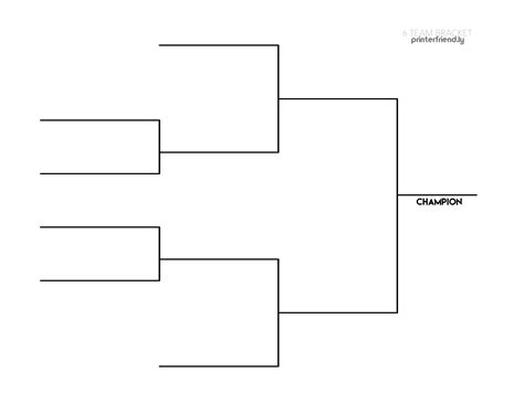 6 Team Bracket Template