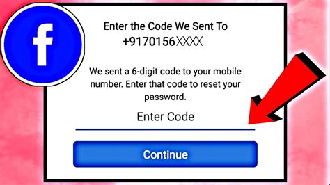 6 digit verification code facebook marketplace