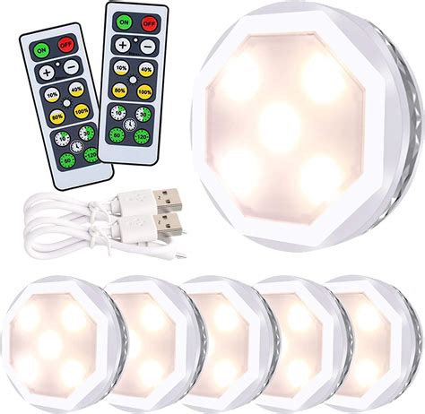 home.furnitureanddecorny.com:6 led puck lights with remote control