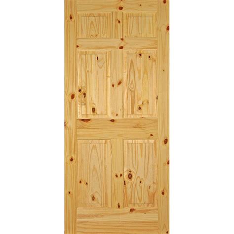 6 panel solid pine doors