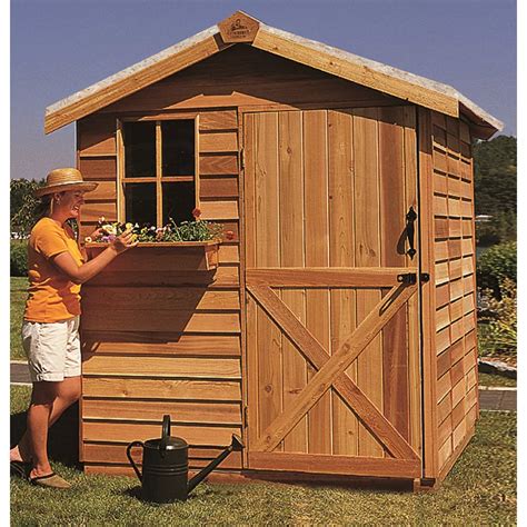 6 x 6 wood storage shed
