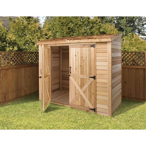 6 x 6 wood storage shed