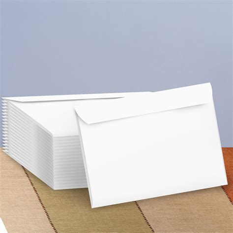 6 x 9 white booklet envelopes