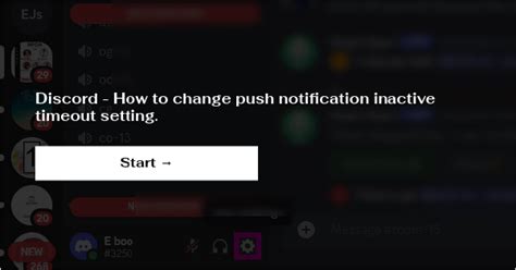 6. Change Push Notification Inactive Timeout settings