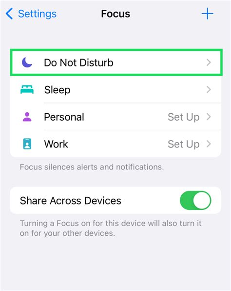 6. Disable Do Not Disturb