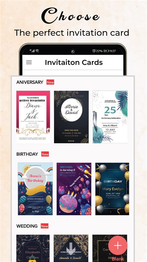 6. Invitation Card Maker, ecards