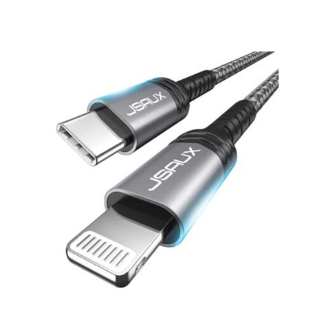 6. JSAUX USB C to Lightning Cable
