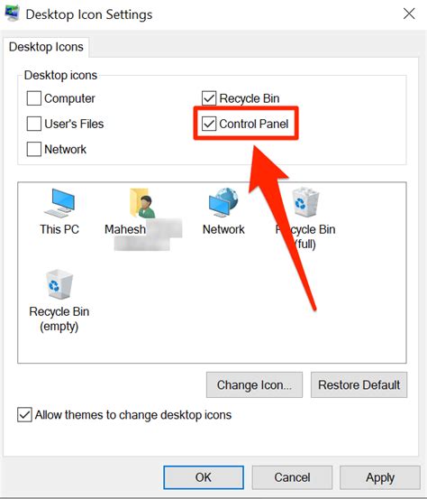 6. Launch the Desktop Keyboard Using Control Panel