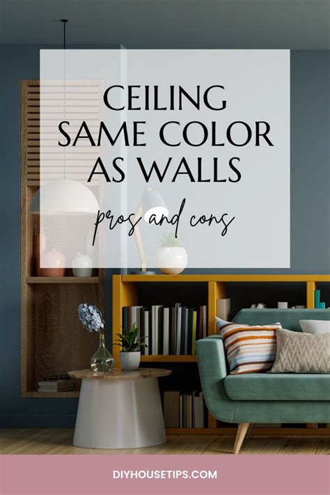 6. Paint the ceiling the same color as the walls in a bedroom