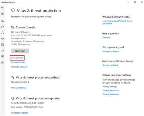 6. Perform a Virus Scan