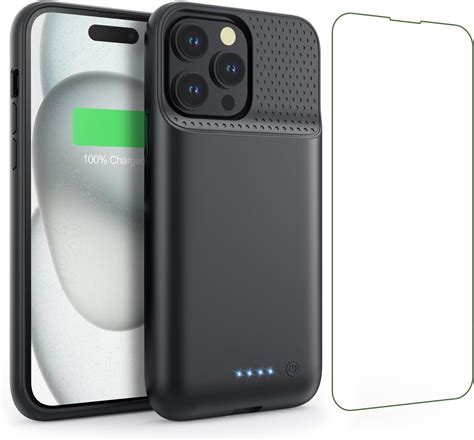 6. QTshine Rechargeable Extended Battery Case